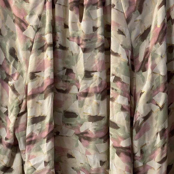 EST 1946 Pink Sage Dressy Blouse Plus Size Curvy 26/28W - Picture 6 of 11
